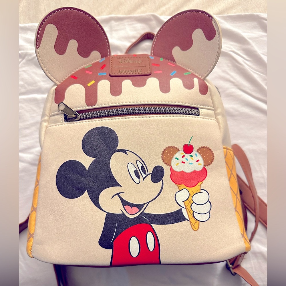 Mickey Mouse ice cream ears loungefly backpack